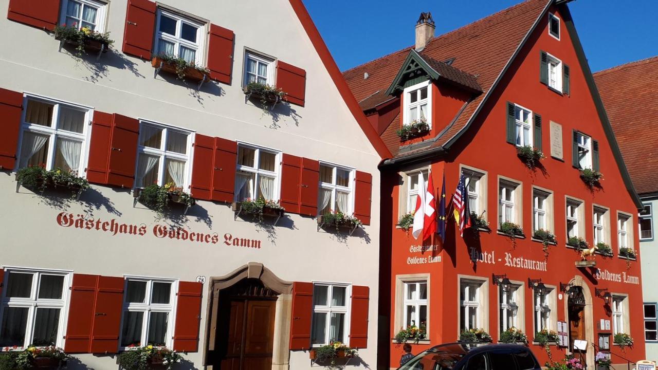 Hotel-Restaurant Goldenes Lamm Dinkelsbuhl Bagian luar foto