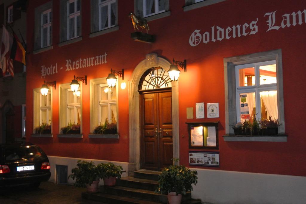 Hotel-Restaurant Goldenes Lamm Dinkelsbuhl Bagian luar foto